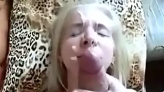 Facial For A Blonde Cutie