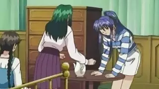 Hentai lezzy girl gets enema