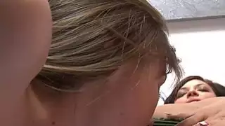 Happy girl enjoys cock