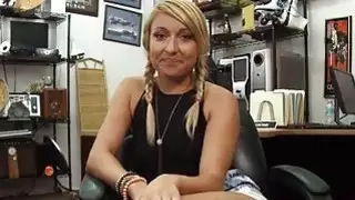 Cute girl pawns her twat and gets pounded to pay vet bill